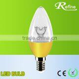 2016 Hot 360 Degree Beam Angle Led Canle Light 5W Dimmable Led Candle Bulb