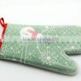 Christmas Gift Baking Gloves With Snows Man Pattern thumbnail-2