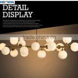 Model New Pendant Lamps Hotel Lobby Opal Glass Chandelier Lights thumbnail-4