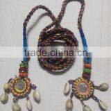 Latest 2015Tribal Beaded Hanging Tribal Tassels Belly Dancing pm Pom thumbnail-1