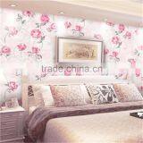 High Quality Beautiful Flower Thick Vinyl Wallpaper for Sale