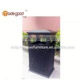 street road medium cover rectangular dustbin street trash can garden public patio aluminum dustbin