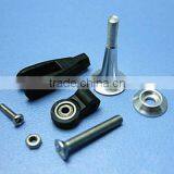 RC Aircraft Parts M2.8*15/24/34mm Silver and Black Metal Control Horns Extra Strong With Bearing thumbnail-1