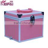 Elegant Pink Decorative Hard Shell Aluminum Frame Beauty Case thumbnail-1