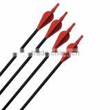 The Cheapest Fiberglass Arrow Steel Tip and Screw Point Red Vanes Nock Arrow thumbnail-5