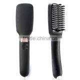 Factory Wholesale Anion LCD Electric Brush That Straightens Hair thumbnail-6