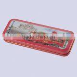 Top Quality Rectangular Pen Packaging Box Fashion Tin Pencil Case Easy Open Lid Pen Box OEM Pencil Box