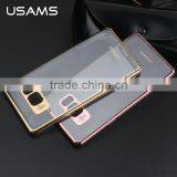 2016 Original USAMS Ultra Thin Transparent and Laser Plating PC Back Cover Case For Samsung Galaxy Note 7