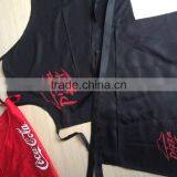 Coffee Shop Wholesale Bar Waiter Black Pizza Hut Apron With Silk Printing Logo thumbnail-2