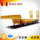Quality Tri-axle 40ft Excavator Transporter Lowbed Trailer thumbnail-2