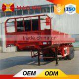 Quality Design Side Wall Open Low Bed Cargo Semi Trailer thumbnail-1