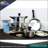 7pcs Colorful Cooking Pot and Frying Pan Bakelite Handle Non-stick Cookware Sets thumbnail-3