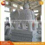 Large White Granite Garden Outdoor Elephant Statue thumbnail-6