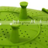 silicone microwave hot dog food steamer dish food strainer container all in one