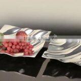 enamil Dish, fruit dish , food serving dish/aluminum fruit bowl