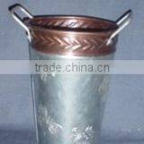 Galvanised Garden Planter With Butterfly Stamped Design thumbnail-1