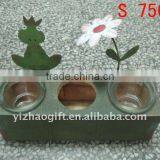 OEM Wooden Handmade Fancy Hollow Flower Crafts,wooden Base for Flowers thumbnail-1