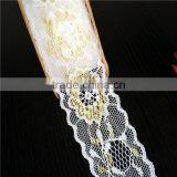 African Wholesale 100%Polyester White Lace Fabric thumbnail-5