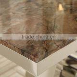 Metal Heart-Shaped Leg Marble Table Chair thumbnail-5