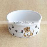 Big Round Decaled Dog Bowl thumbnail-1