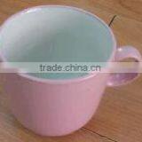 Best Selling V-shape Color Glazed Ceramic Coffee Mug Cup for Drinking thumbnail-1