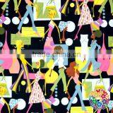 High Quality 100% Cotton Printed Fabric ,apparel Fabric,cotton Yarn Dyed Shirt Grey Fabric for Children Frocks Designs thumbnail-4