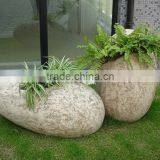 Stone Colour Fiberglass Flowerpot thumbnail-1