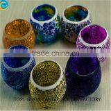 Various Handmade Mosaic Votive Candle Holders