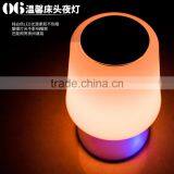 Muticolor Mini Portable Audio Player Touch Lamp Led Bluetooth Speaker thumbnail-5