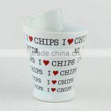 Eco-friendly Certification Ceramic Chip Cone Cup thumbnail-4