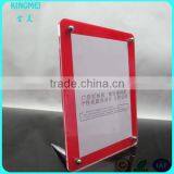 KM-CP38 Custom 7x5,10x8 Table Long Screws Clear Acrylic Plastic Paper Photo Frame thumbnail-3
