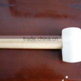 Black and White Color Rubber Mallet Sizes With Wooden Handle thumbnail-2