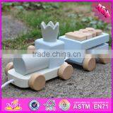 2016 New Products Wooden Train Push and Pull Toys for Toddlers W05C075 thumbnail-2