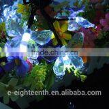 2016 Hot Multicolor 4.8m 20 Led Butterfly Shaped Solar Fairy Outdoor Garden String Lights for Chrismas thumbnail-2