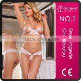 Sunspice Best Selling Top Quality Plus Size Pretty Girls Sexy Lace Transparent Sexy Western Wear Wedding Dress Evening thumbnail-1