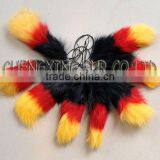 CX-P-01 Wholesale Custom Cheap Keychain Rabbit Fur Car / Mobile Phone/ Key Chain thumbnail-2