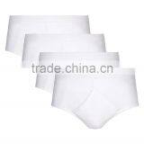4 Pack Classic Pure White Cotton Briefs Sexy Man Briefs thumbnail-4