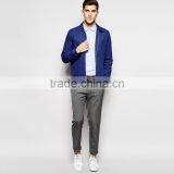 OEM High End Shirt Mens Formal Long Sleeve Blue Man Shirt thumbnail-4