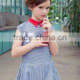 2017 High Quality Kids Clothes Children Short Sleeve Lapel Summer Dress Bbay Girls Dresses thumbnail-1