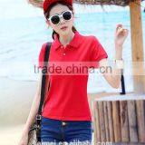 2017 Wholesale Breathable Good Quality Hot-selling New Design Best Choice Slim Fit Polo Shirt Women thumbnail-3