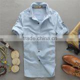 2015 Printing Design Mens Formal 100 Cotton Non Iron Latest Design of Half Shirt thumbnail-1