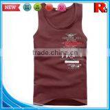 China Custom Wholesale Polyester Screen Printed Tank Tops thumbnail-1