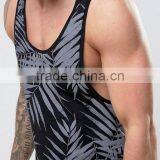 Mens Polyester Stringer Gym Singlets Overall Sublimated Tank Top thumbnail-2