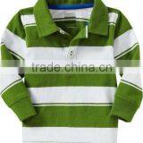 BOYS STRIPED LONG SLEEVE POLO T SHIRT thumbnail-1