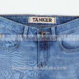 S1115K Girls Kid Children Stretchable Waistband Indigo Washed Denim Jeans thumbnail-3