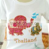 Cotton Embroidered T-Shirts for men's & women's O-Neck
