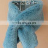 2016/2017 New Product Ladies Knitted Fur Trim Cashmere Cape With Fox Fur Cape and