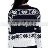 Ugly Christmas Vintage Reindeers Women Cashmere Jumper Sweater thumbnail-5