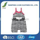 Baby Girls Cotton Tank Romper thumbnail-1