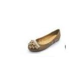 Pink, beige, brown custom design trendy comfortable Beatiful women flat closed toe shoes
